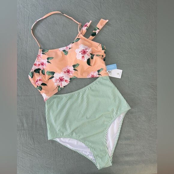 Women’s, One piece, Cupshe, Large, Multi-color - Picture 3 of 11